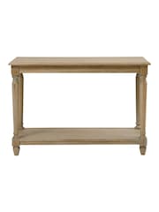Cotswold Company Limewash Oak Camille Console Table - Image 2 of 5