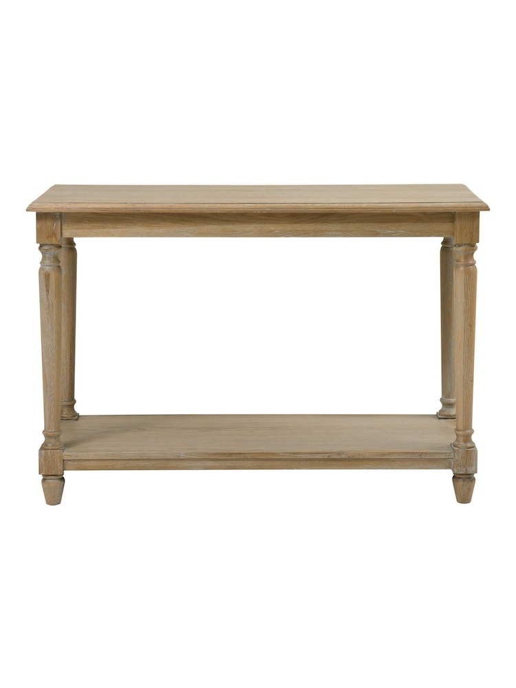 Cotswold Company Limewash Oak Camille Console Table - Image 2 of 5
