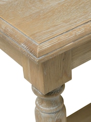Cotswold Company Limewash Oak Camille Console Table - Image 4 of 5
