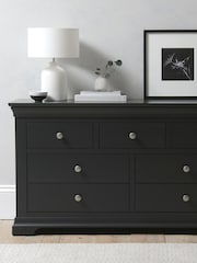 Cotswold Company Dusky Black Chantilly 7 Drawer Wide Chest of Drawers - Image 1 of 5