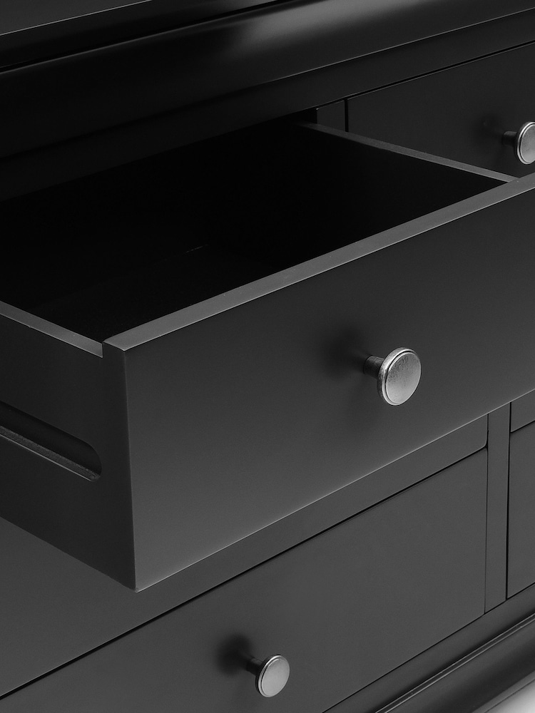 Cotswold Company Dusky Black Chantilly 7 Drawer Wide Chest of Drawers - Image 5 of 5