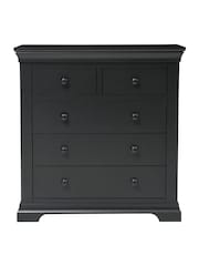Cotswold Company Dusky Black Chantilly 5 Drawer Chest of Drawers - Image 5 of 6
