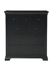 Cotswold Company Dusky Black Chantilly 7 Drawer Chest of Drawers - Image 4 of 5