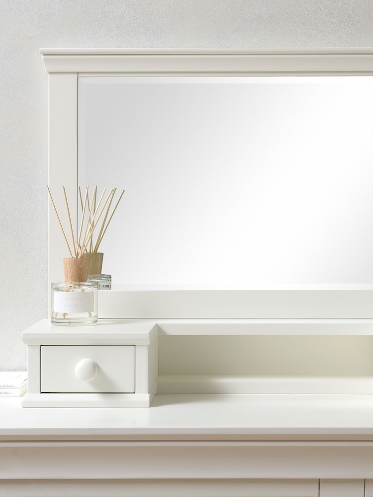 Cotswold Company Warm White Chantilly Vanity Mirror - Image 2 of 6