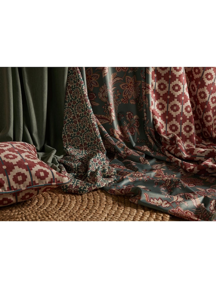 Esselle Red Santiago Geo Cushion - Image 1 of 2