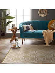 Esselle Green Blenheim 100% Pet 120x170cm Diamond Rug - Image 5 of 5