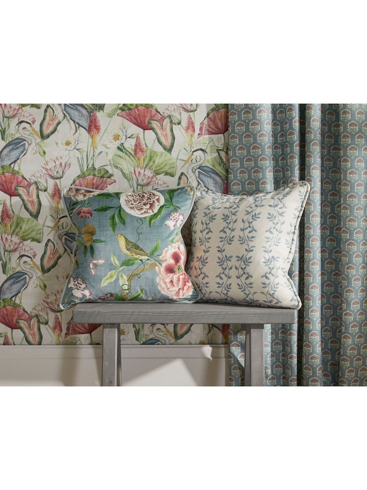 Esselle Blue Chinoiserie Garden Slate Cushion - Image 2 of 2