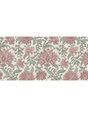 Esselle Green Eden Plain/Nima Floral Mineral Cushion - Image 3 of 4