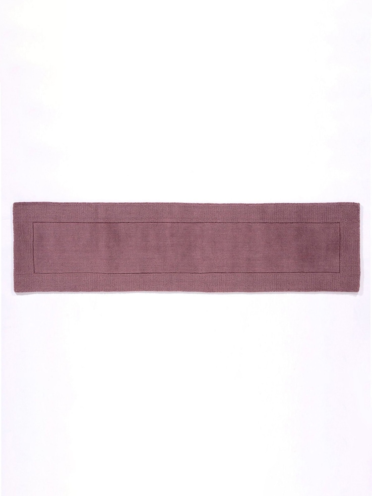 Esselle Purple Esme 60x230cm Mauve Wool Runner - Image 1 of 5