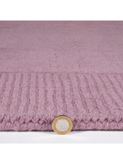 Esselle Purple Esme 60x230cm Mauve Wool Runner - Image 4 of 5