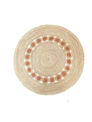 Esselle Orange Prestwich 140D Circle Hand Braided Rug - Image 1 of 1