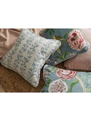 Esselle Blue Botanic Vines Cushion - Image 3 of 5