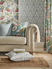 Esselle Blue Botanic Vines Cushion - Image 4 of 5