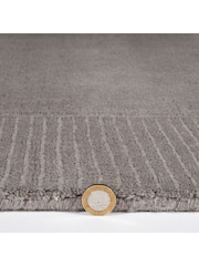 Esselle Grey 60x230cm Wool Runner - Image 2 of 5