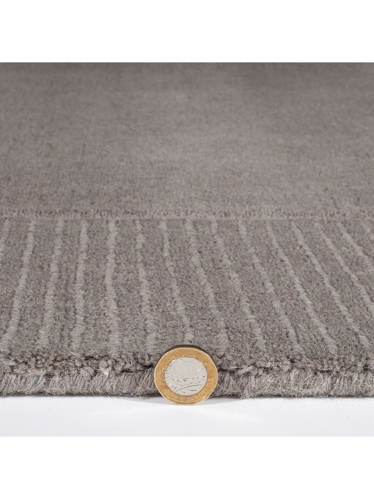 Esselle Grey 60x230cm Wool Runner - Image 2 of 5