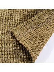 Esselle Green Whitefield 45x150cm Handwoven Boucle Runner - Image 4 of 5