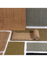 Esselle Green Whitefield 45x150cm Handwoven Boucle Runner - Image 5 of 5