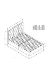 Natural Mid Linen Look Chenille Winslow Upholstered Bed Frame - Image 2 of 2