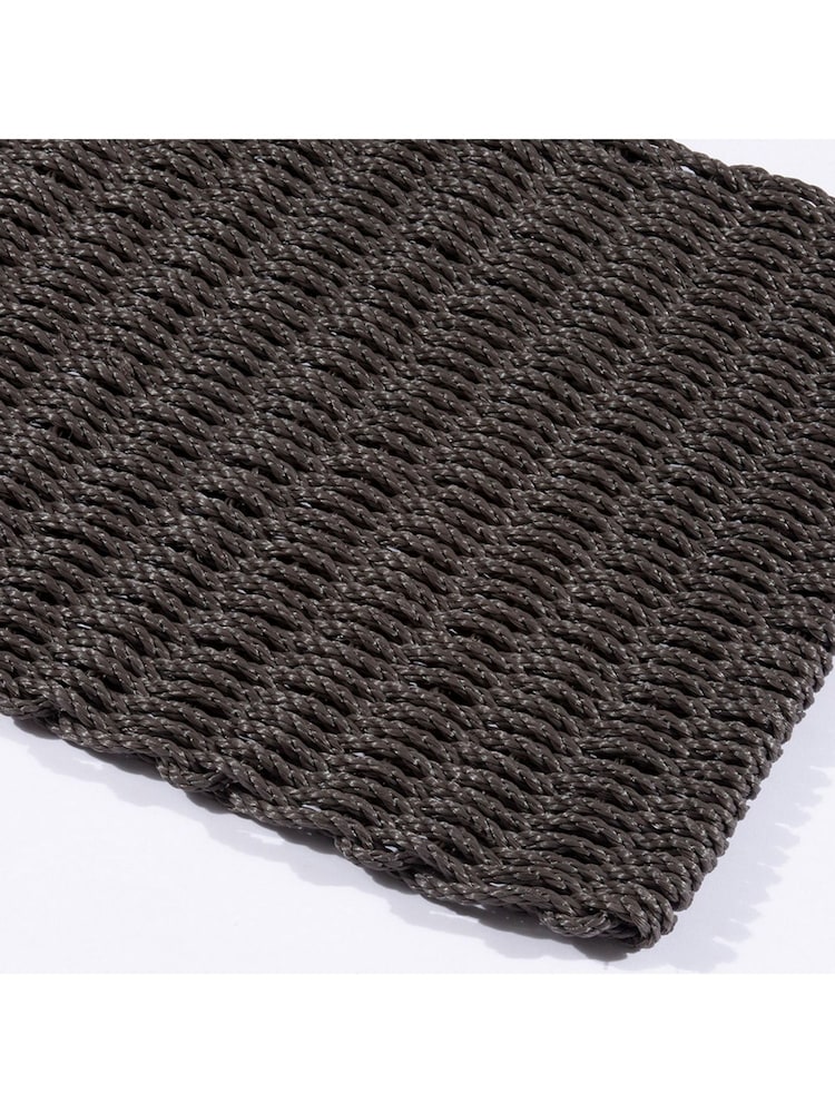 Esselle Grey Didsbury 45x75cm Slate Braided Polypropylene Mat - Image 2 of 5