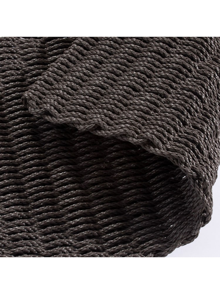 Esselle Grey Didsbury 55x100cm Slate Braided Polypropylene Mat - Image 2 of 5
