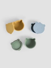 JoJo Maman Bébé Set of 3 Bear Silicone Snack Pots - Image 3 of 5