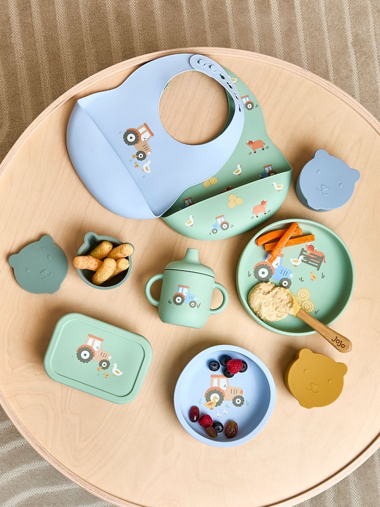 JoJo Maman Bébé Printed Silicone Mealtime Set - Image 7 of 7 JoJo Maman Bébé Printed Silicone Mealtime Set - Image 7 of 7