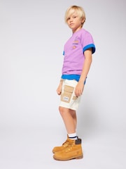 Timberland Purple Back Graphic Front Logo T-Shirt - Image 4 of 4
