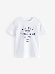 Timberland Logo White T-Shirts 2 Pack - Image 2 of 3