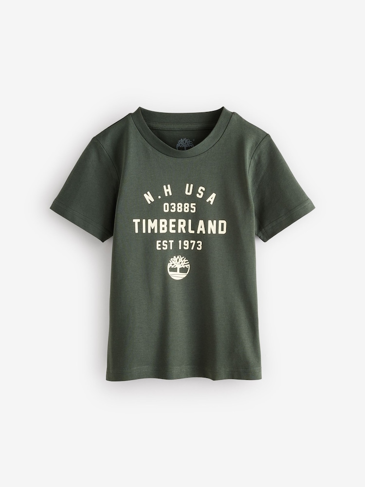 Timberland Green Logo T-Shirts 2 Pack - Image 2 of 3