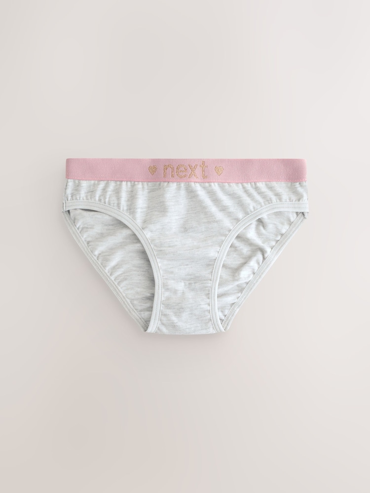 Pink/Grey Bikini Briefs 7 Pack (5-16yrs) - Image 7 of 7 Pink/Grey Bikini Briefs 7 Pack (5-16yrs) - Image 7 of 7