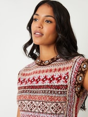 Threadbare Brown Knitted Jumper - Image 2 of 5