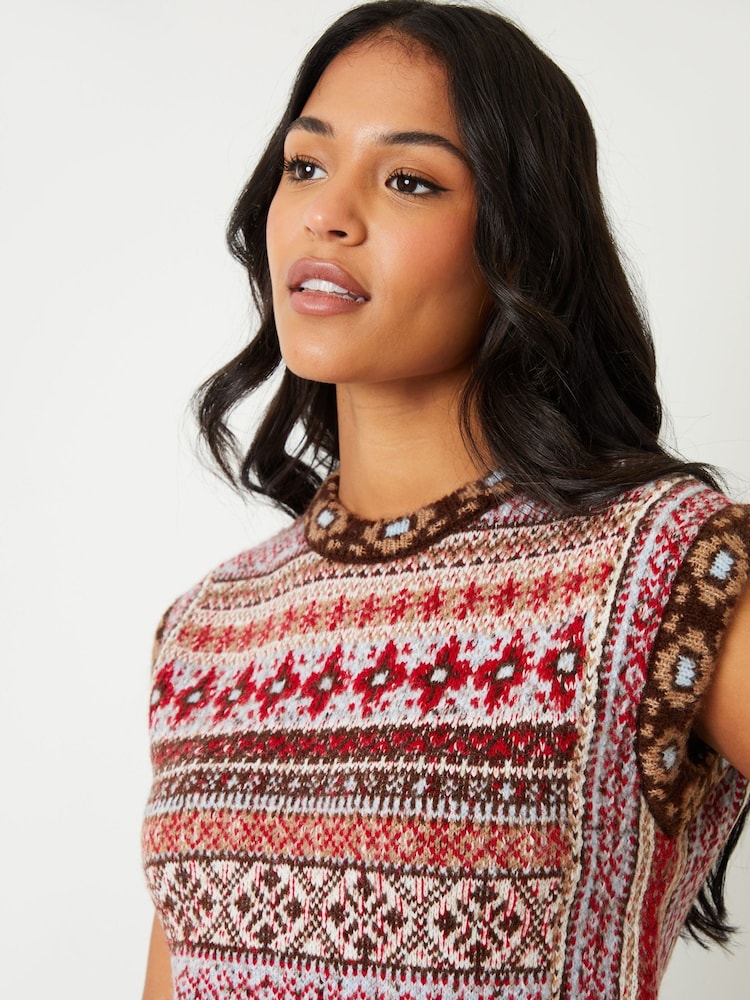Threadbare Brown Knitted Jumper - Image 2 of 5