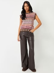 Threadbare Brown Knitted Jumper - Image 3 of 5