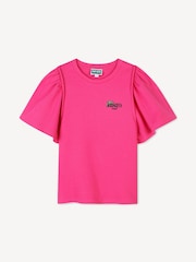 Różowa koszulka Kenzo Kids Paris z krótkim rękawem i logo - Image 1 of 2