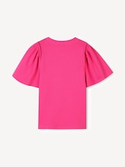 Różowa koszulka Kenzo Kids Paris z krótkim rękawem i logo - Image 2 of 2