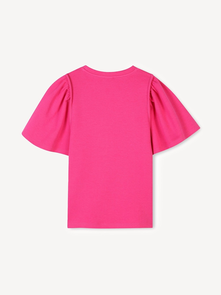 Różowa koszulka Kenzo Kids Paris z krótkim rękawem i logo - Image 2 of 2