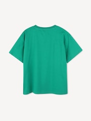KENZO KIDS Green Short Sleeve Tiger Print Logo T-Shirt - Image 2 of 2