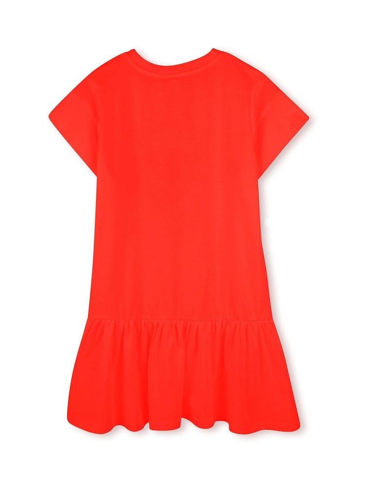 KENZO KIDS Red Short Sleeve Tiger Logo Dress - Image 2 of 2 KENZO KIDS Red Short Sleeve Tiger Logo Dress - Image 2 of 2
