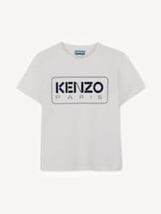 KENZO KIDS Rectangle Logo Short Sleeve White T-Shirt - Image 1 of 2