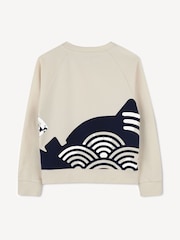 Duża bluza dziecięca Kenzo Kids z długim rękawem i logo w kolorze naturalnym - Image 2 of 2