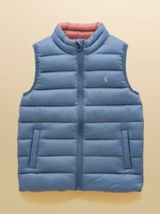 Joules Crofton Blue Padded Gilet - Image 1 of 4