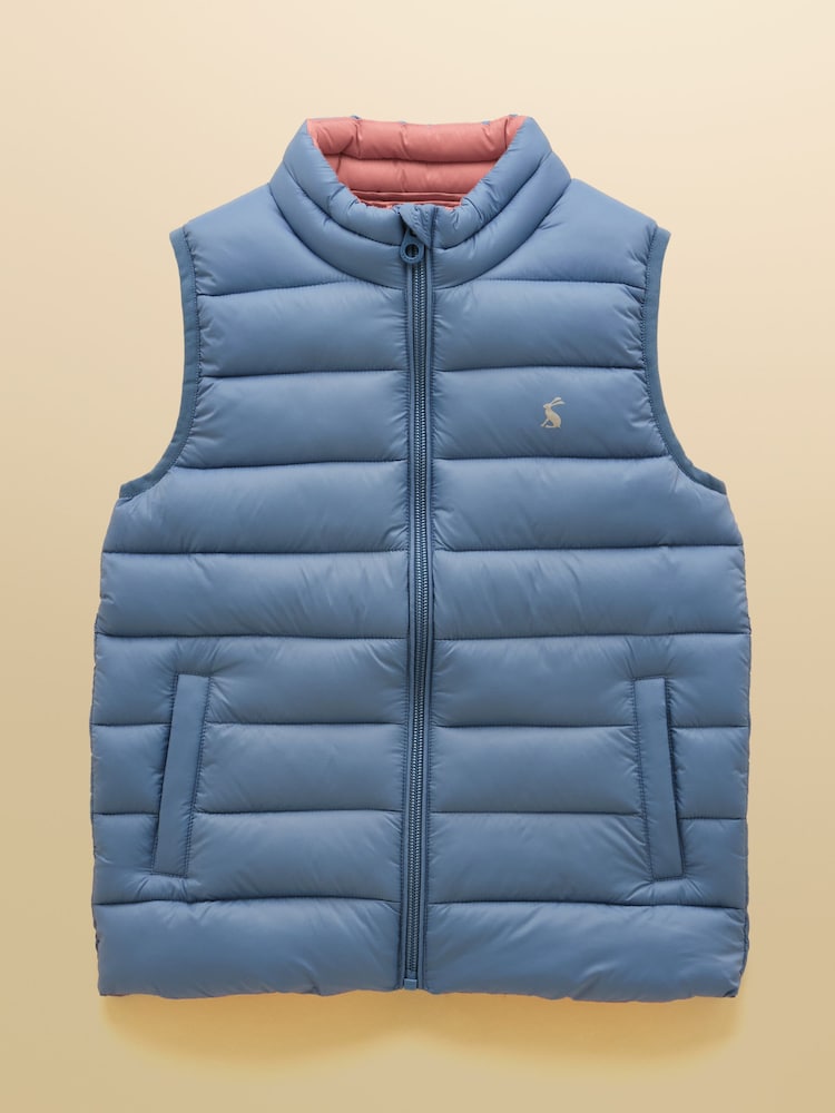 Joules Crofton Blue Padded Gilet - Image 1 of 4 Joules Crofton Blue Padded Gilet - Image 1 of 4