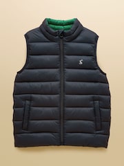 Joules Kids' Navy Padded Gilet - Image 1 of 5