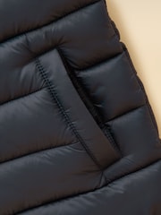 Joules Kids' Navy Padded Gilet - Image 4 of 5