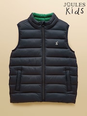 Joules Kids' Navy Padded Gilet - Image 5 of 5