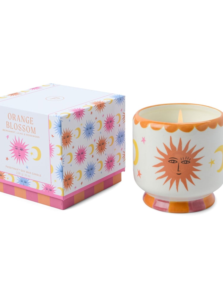 Paddywax Orange Adopo Sun Ceramic Candle - Image 2 of 3 Paddywax Orange Adopo Sun Ceramic Candle - Image 2 of 3