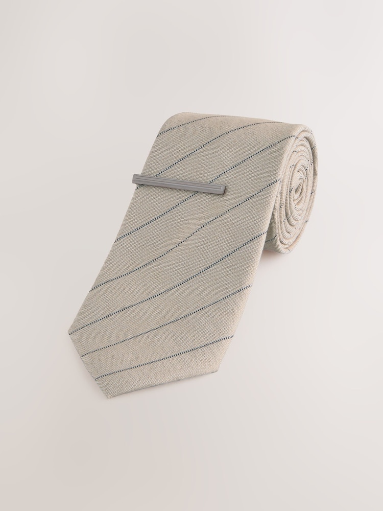 Neutral Stripe Tie - Image 1 of 3