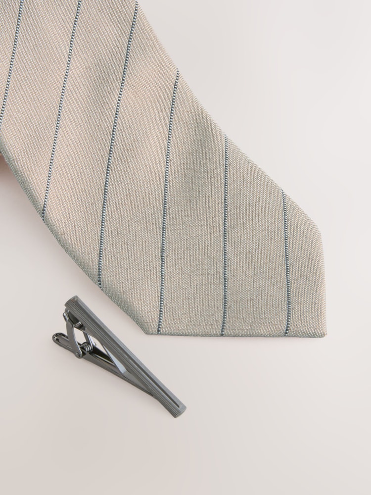 Neutral Stripe Tie - Image 2 of 3