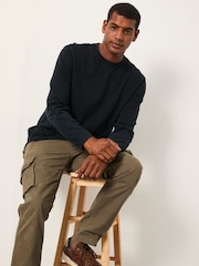 FatFace Arne Black Arne Long Sleeve Heavyweight Relaxed Fit Tshirt - Image 3 of 6