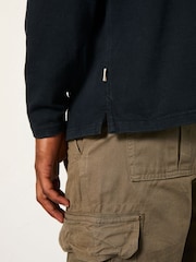 FatFace Arne Black Arne Long Sleeve Heavyweight Relaxed Fit Tshirt - Image 4 of 6